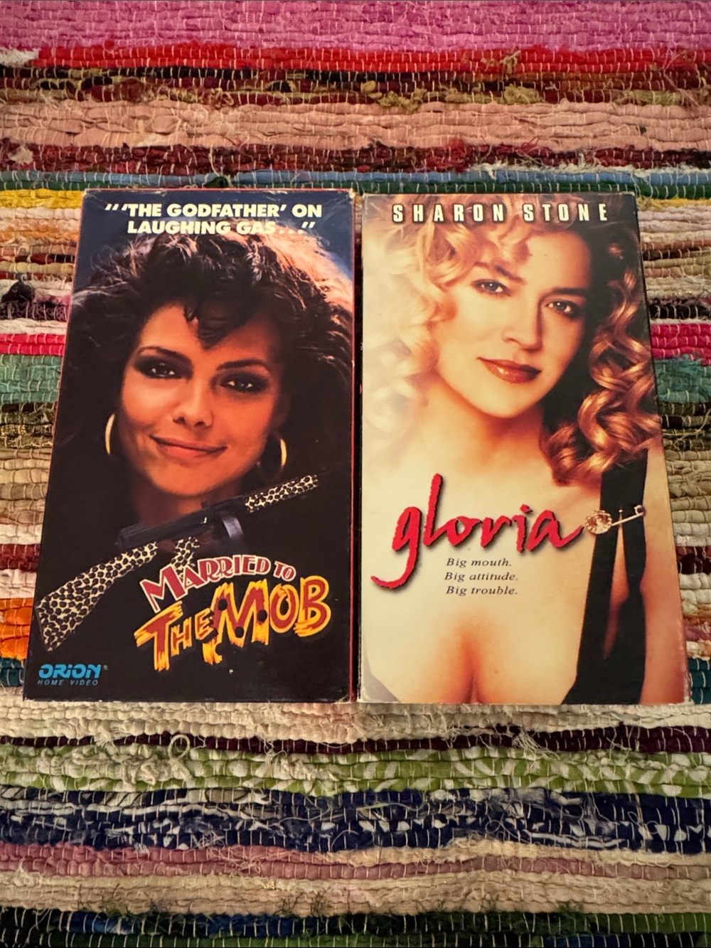 Gloria (Sharon Stone) & Married To The Mob - 2 VHS Tapes Tested.